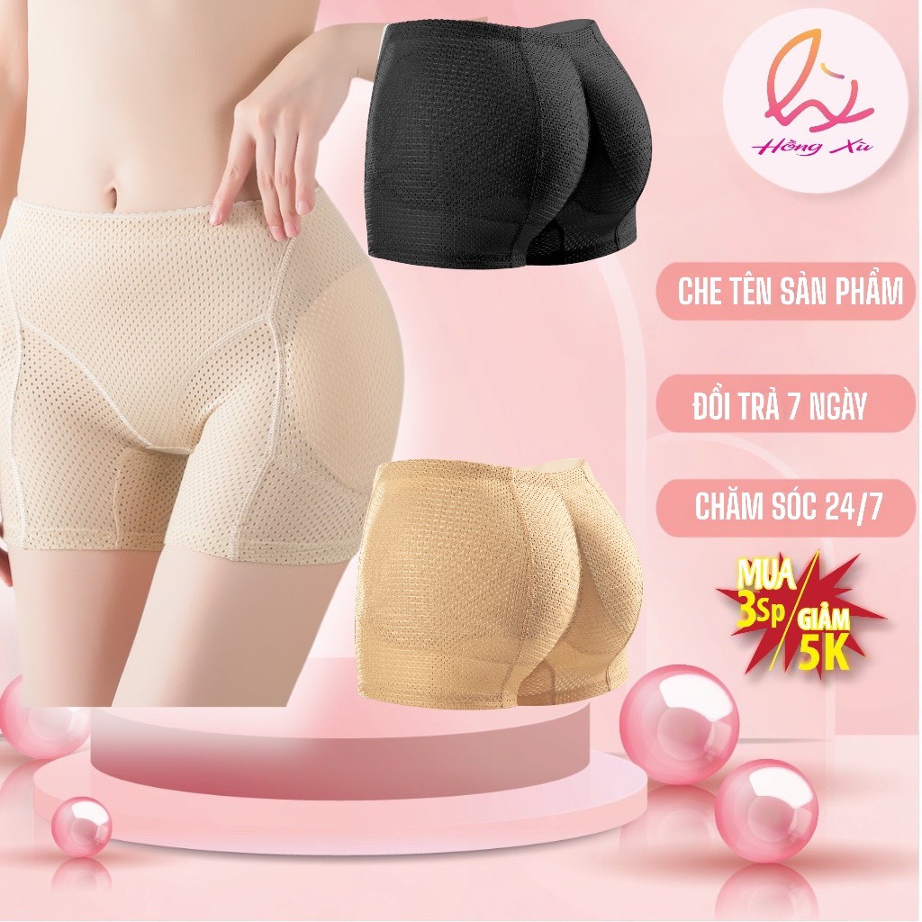 Quần Độn Mông Và Hông Thông Hơi Siêu Thoáng Mát Và Mềm Mại- Quần Lót Nâng Mông [Hồng xù]