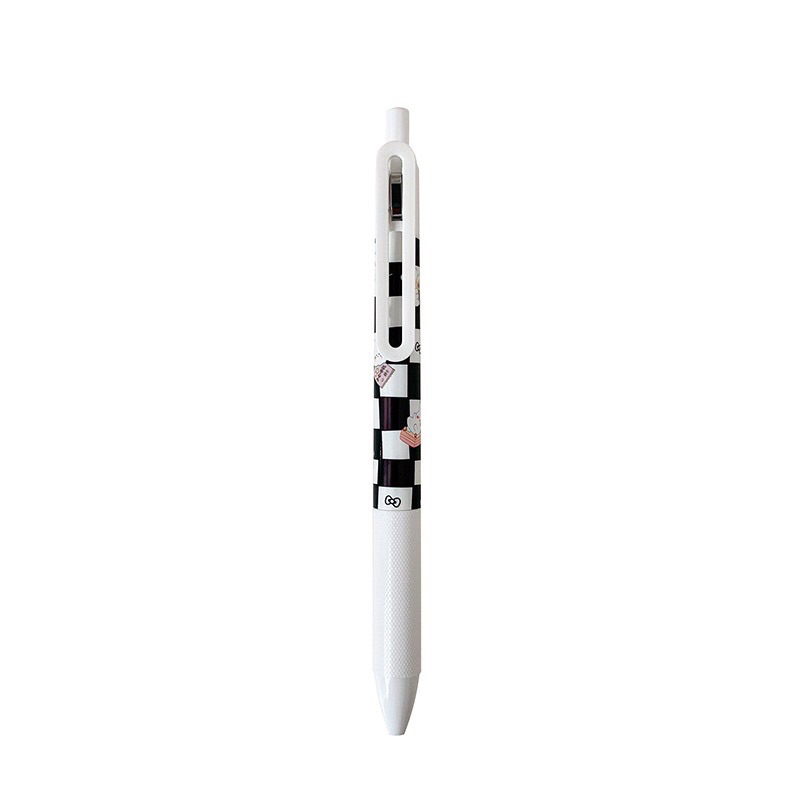 Bút gel hoạt hình kẻ caro sáng tạo ngòi 0.5mm