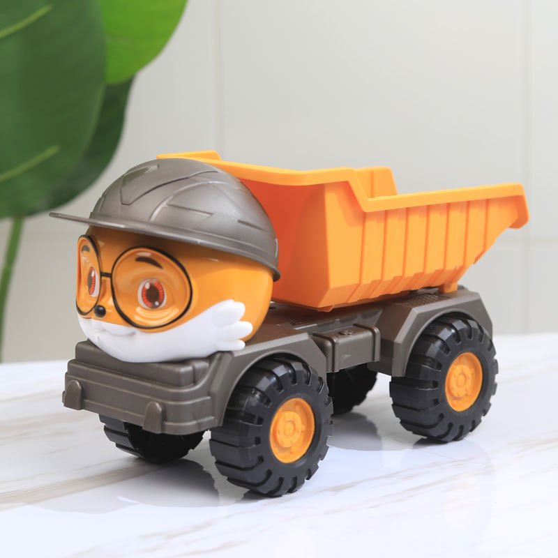 Xe Đồ Chơi- Ô tô đồ chơi, bộ xe công trình mô hình nhân vật sóc cấu trúc hoạt động như xe thật đồ chơi cho bé