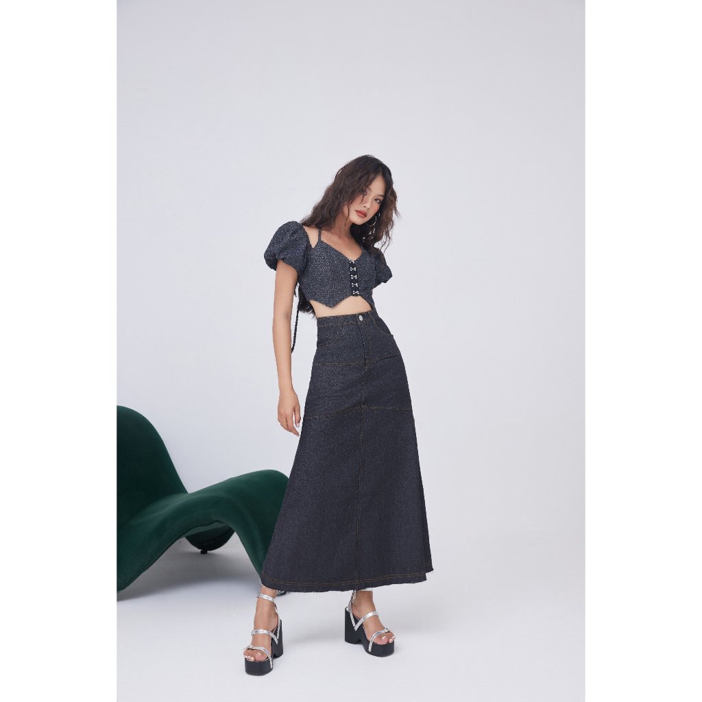 Chân Váy Denim Dáng Đuôi Cá - ENSEA SKIRT - GOÛT DE JUN