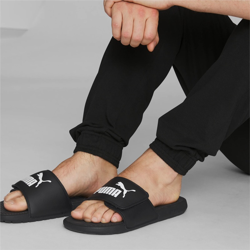 DÉP PUMA COOL CAT SLIDES SANDAL BLACK WHITE - DÉP QUAI NGANG SIÊU ÊM