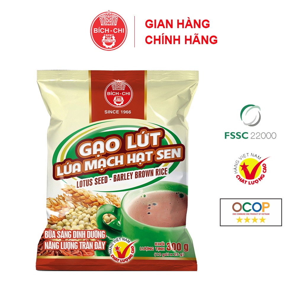 Combo 5 Gói Bột Gạo Lứt Lúa Mạch Hạt Sen Bích Chi