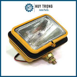 Đèn pha xe cơ giới máy xúc, máy ủi, ô tô, tàu bè vuông 12v 24v