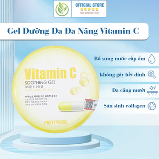 Gel Dưỡng Da Prettyskin Đa Năng Vitamin C - Gel Dưỡng Da Vitamin C Haru Beauty Nuôi Dưỡng Làn Da, Không Gây Bết Dính