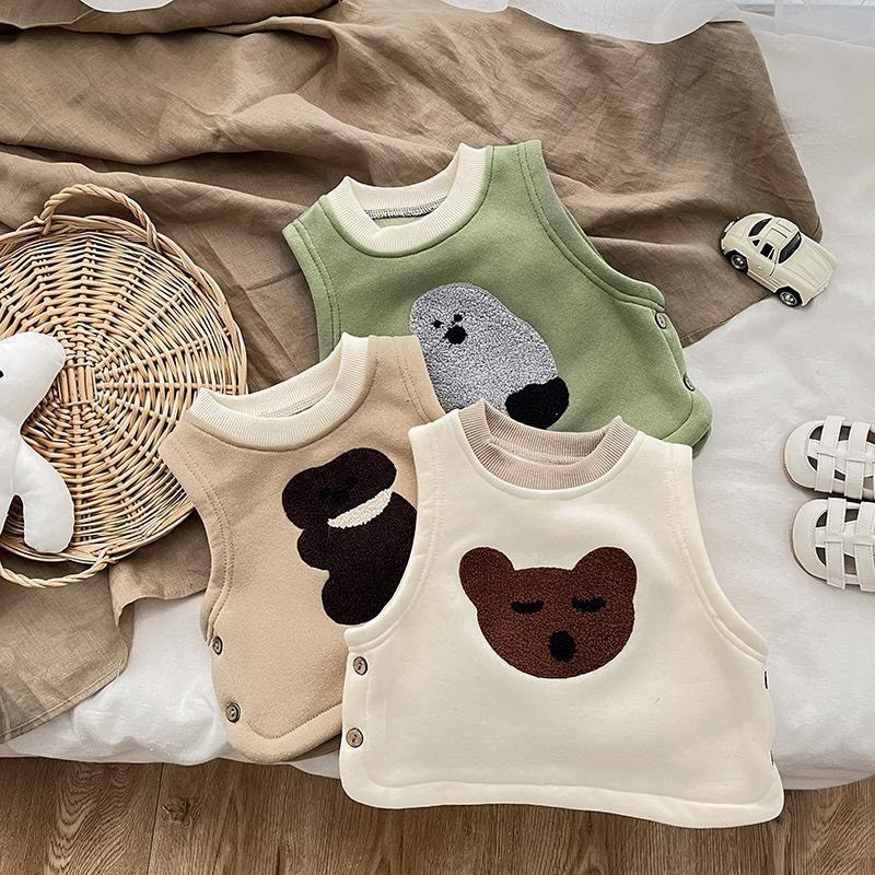 Aó gile hình đáng yêu cho bé trai bé gái mặc thu đông U7