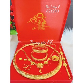 Set bộ trang sức cưới chuẩn màu 24.k cao cấp JK124