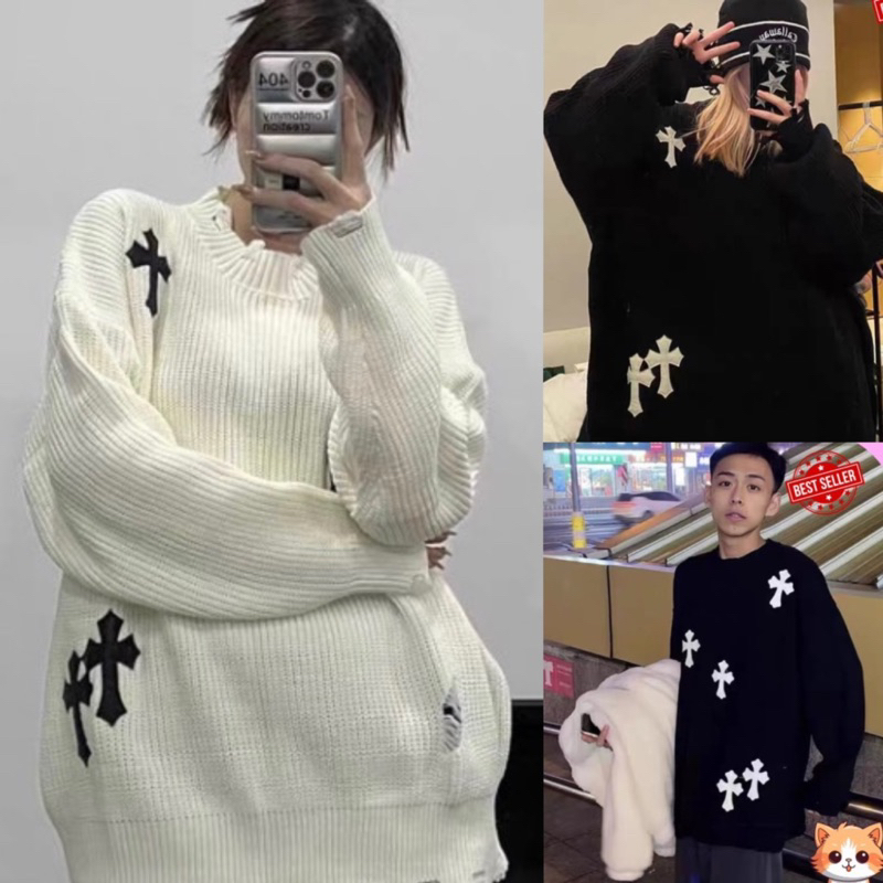 Áo sweater Chromee thêu thập da xịn sò siêu cá tính - full size nam nữ