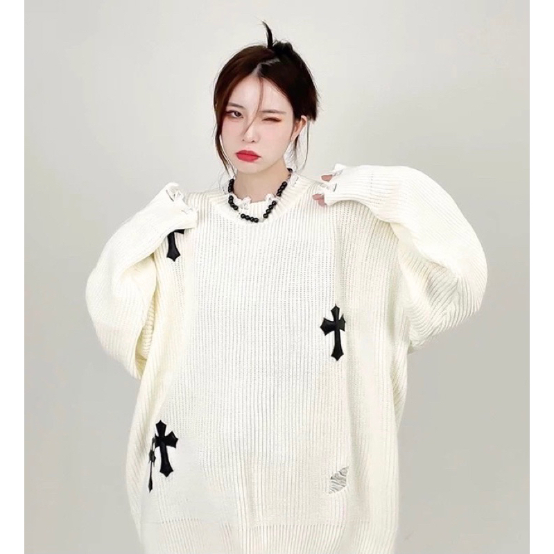 Áo sweater Chromee thêu thập da xịn sò siêu cá tính - full size nam nữ