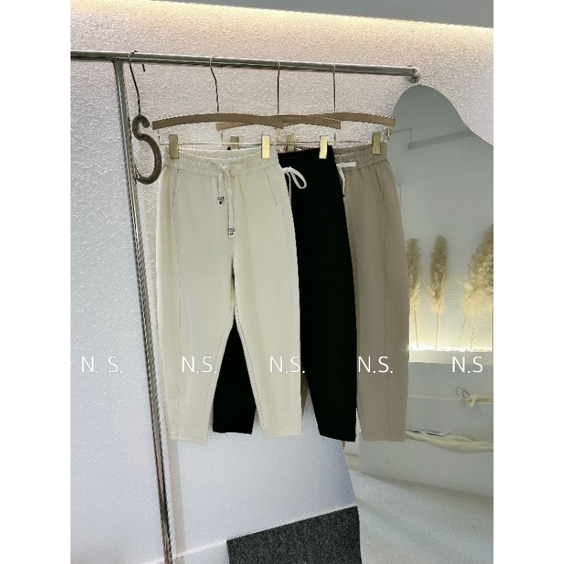 Hot Quần baggy bo ống quần dài mặc nhà xốpquảng châu