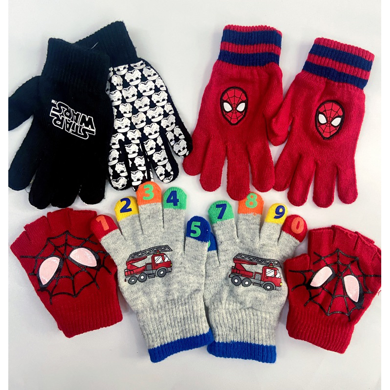 Găng tay len cho bé trai thu đông 2022