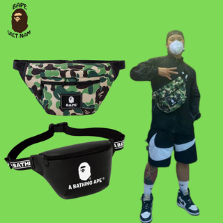 [Best Quality] Túi đeo chéo Bape, chất liệu Da, màu đen/ Canvas Camo Green BapeVN