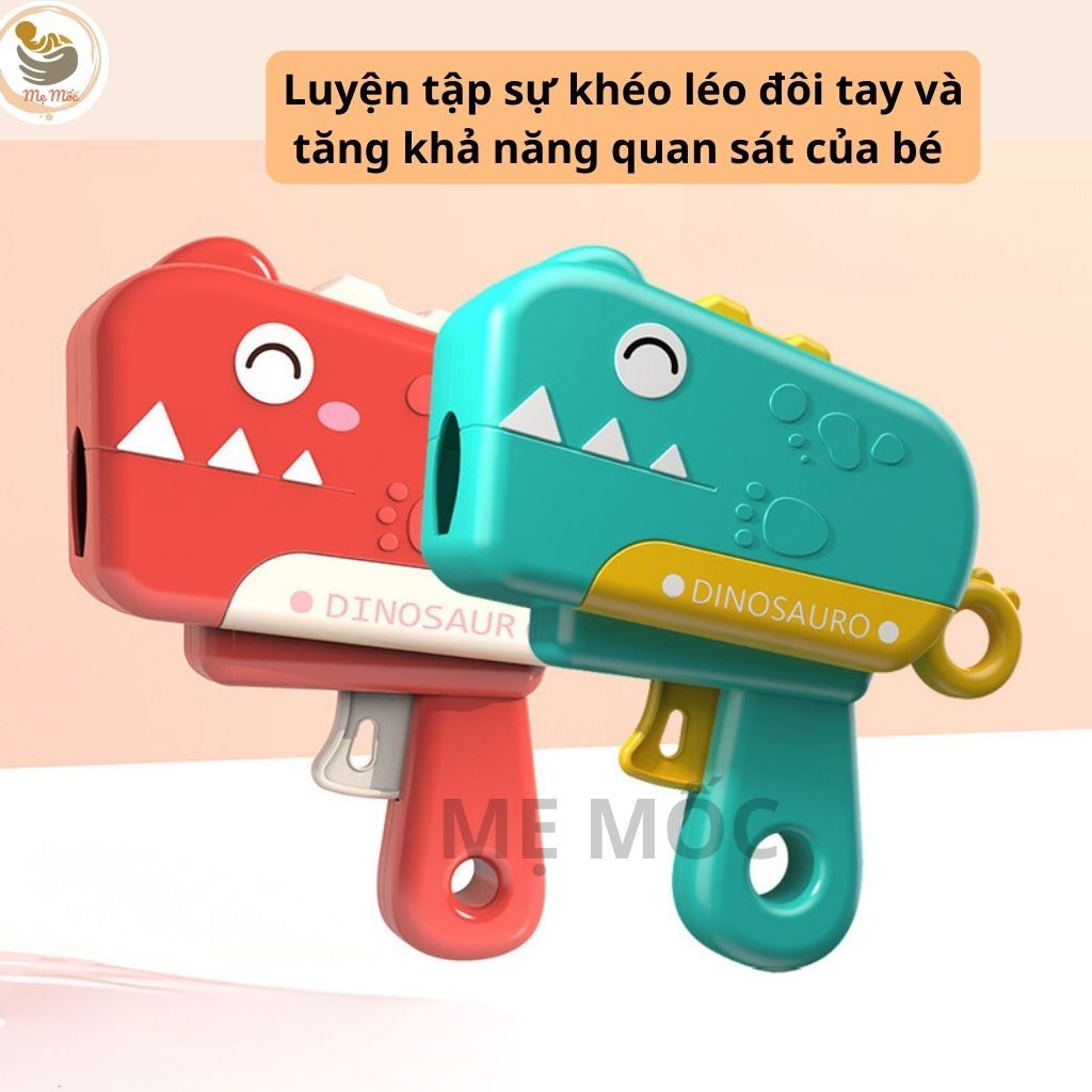 Combo Bắn Bóng Dính Kèm Súng Khung Long Memocshop Tặng Kèm 6 Bóng Ném Dính, Đồ Chơi Vận Động Thể Thao Cho Bé Qc