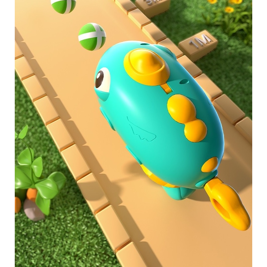 Combo Bắn Bóng Dính Kèm Súng Khung Long Memocshop Tặng Kèm 6 Bóng Ném Dính, Đồ Chơi Vận Động Thể Thao Cho Bé Qc