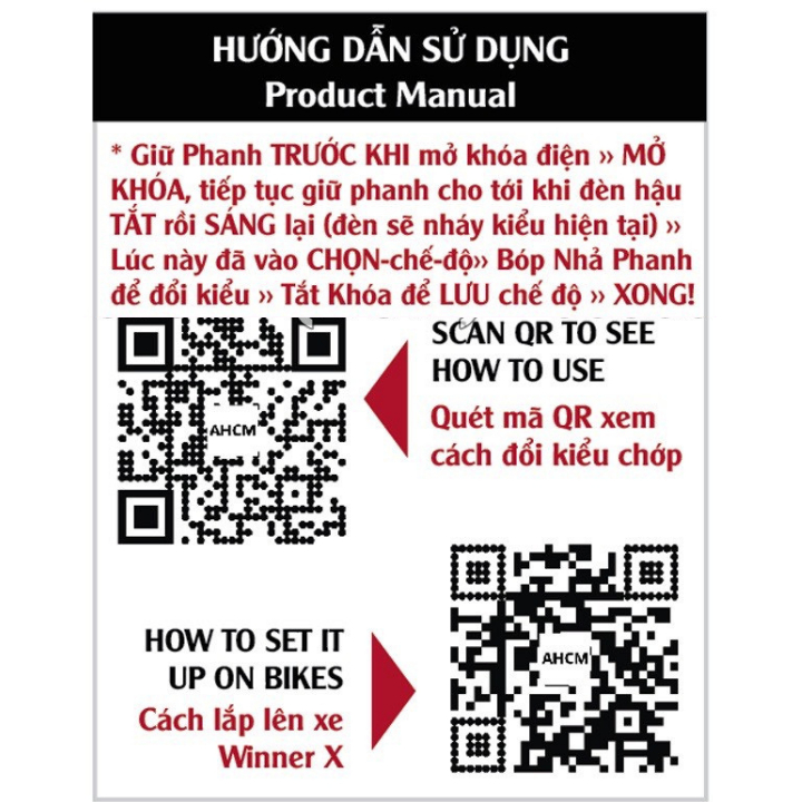 Mạch Stop F1 Đèn Hậu, Nhiều Chế Độ Chớp - Xe Exciter 150/155, NVX, R15, Nouvo 5, AB, Winner X V2 V3, Vario, Future, SH