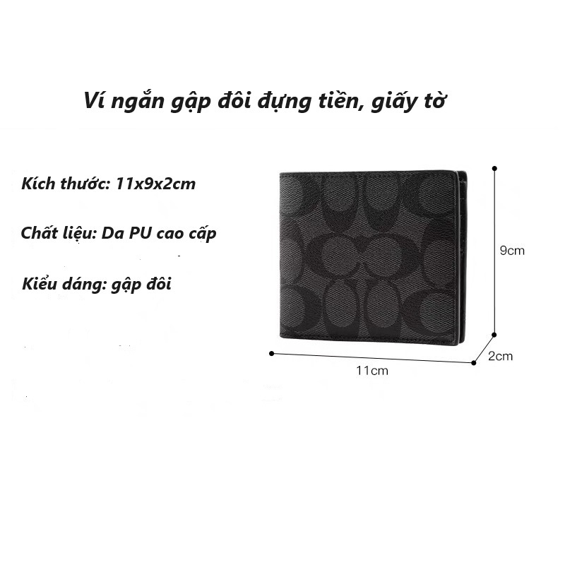 Combo Ví thắt lưng nam da Coach,fullbox, ví nam cao cấp và dây thắt lưng nam món quà ý nghĩa tặng người yêu