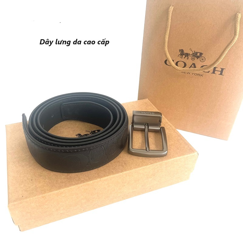 Combo Ví thắt lưng nam da Coach,fullbox, ví nam cao cấp và dây thắt lưng nam món quà ý nghĩa tặng người yêu