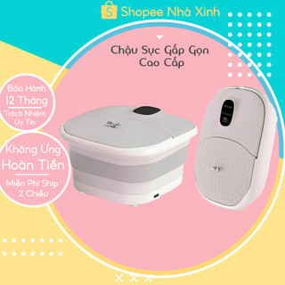 [Bảo Hành 12 Tháng] Chậu ngâm chân massage đa năng, Bồn ngâm chân massage cao cấp