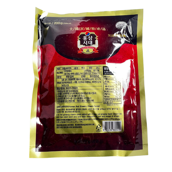 Kẹo Hồng sâm Vitamin Hàn Quốc 200g không có số 6