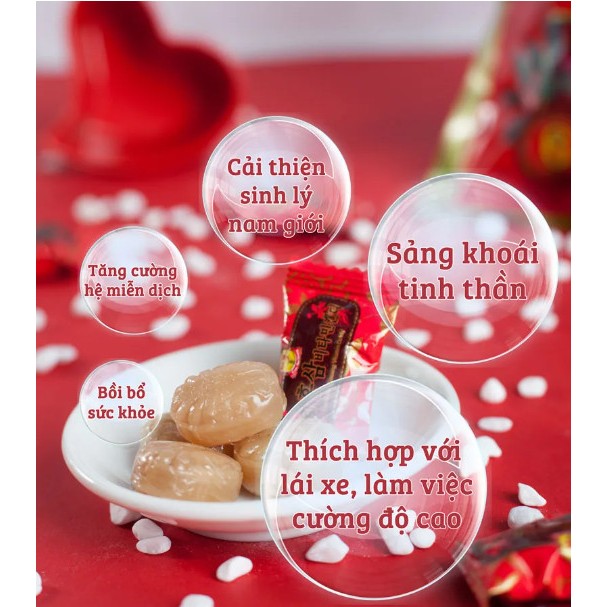 Kẹo Hồng sâm Vitamin Hàn Quốc 200g không có số 6