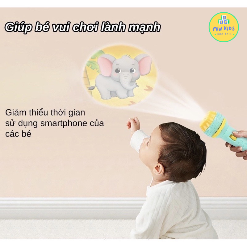 Đèn pin chiếu hình cho bé, đèn chiếu hình cho bé, LOẠI 80 HÌNH 3D, đa dạng nhiều chủ đề, hình ảnh sắc nét