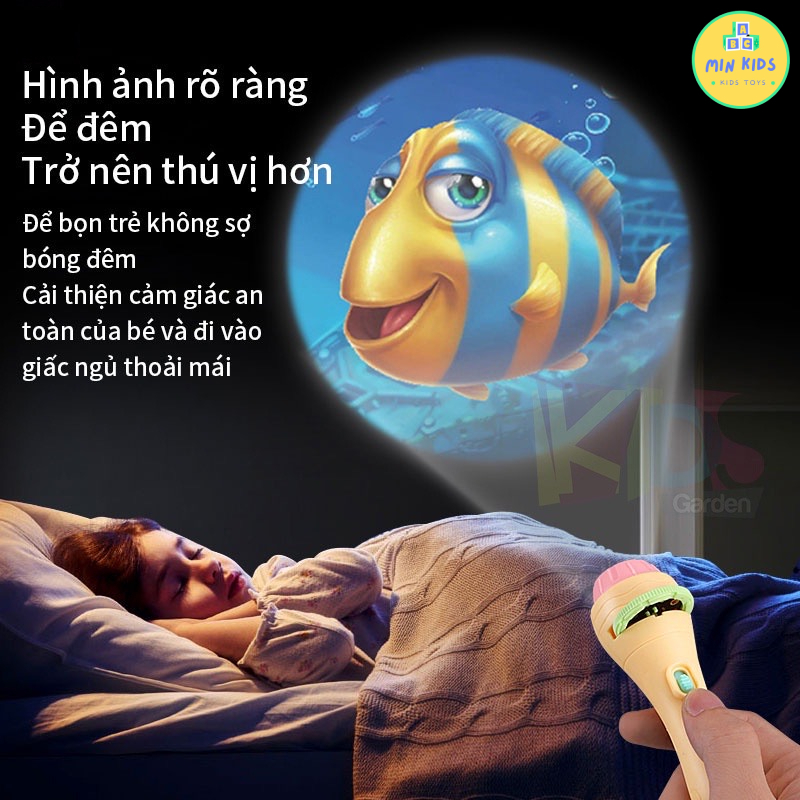 Đèn pin chiếu hình cho bé, đèn chiếu hình cho bé, LOẠI 80 HÌNH 3D, đa dạng nhiều chủ đề, hình ảnh sắc nét