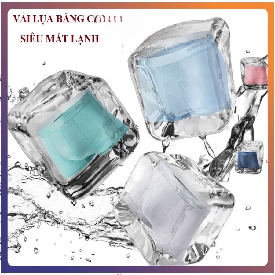 Quần Lót Nam Boxer Mùa Hè Vải Lụa Băng, Quần Sịp Nam Đùi Thun Lạnh Cao Cấp Kháng Khuẩn, Siêu Co Dãn 4 Chiều SP41233383