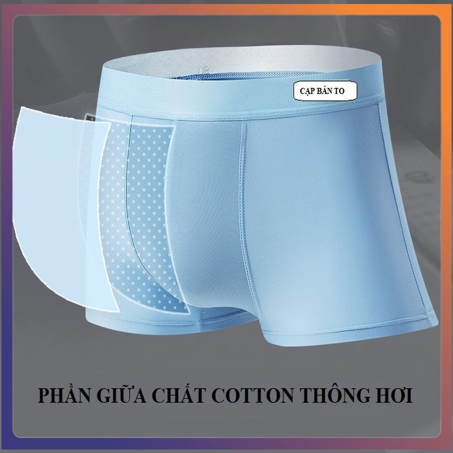 Quần Lót Nam Boxer Mùa Hè Vải Lụa Băng, Quần Sịp Nam Đùi Thun Lạnh Cao Cấp Kháng Khuẩn, Siêu Co Dãn 4 Chiều SP41233383