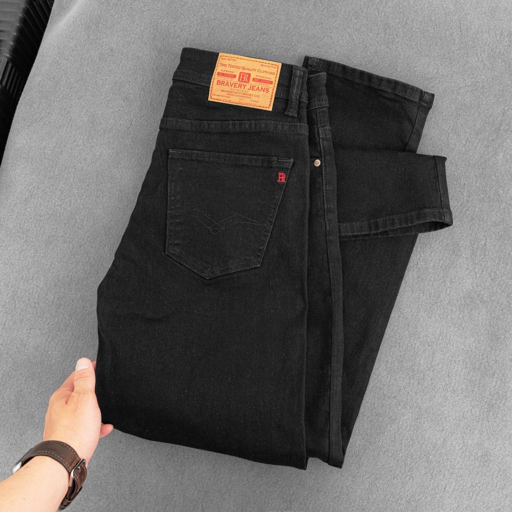Quần dài jean Bravery chất liệu cotton thun co giãn - năng động - thoải mái