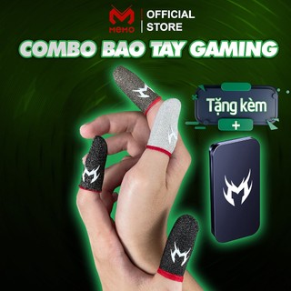 Găng tay chơi game MEMO chống mồi hôi ngón tay bao tay cảm ứng 2 ngón chơi Liên Quân mobile FF PUBG ROS trên điện thoại