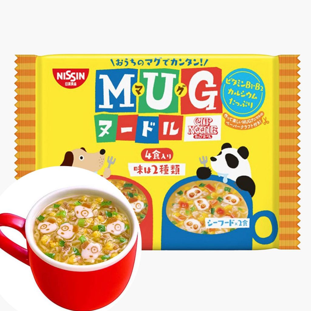 Mì ăn liền Mug Nissin cho bé 2 vị  - Hachi Hachi Japan Shop