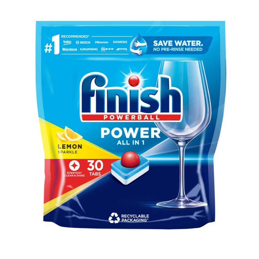 Combo 03 Món Viên Rửa Bát Finish Power Essential Rửa Sạch Hiệu Quả Nhập Khẩu Châu Âu Chính Hãng Hộp 100 Viên