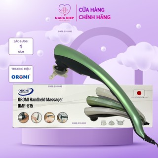 Máy massage cầm tay cắm điện 3 đầu 2 cấp độ oromi omr-615 - bảo hành chính hãng 2 năm
