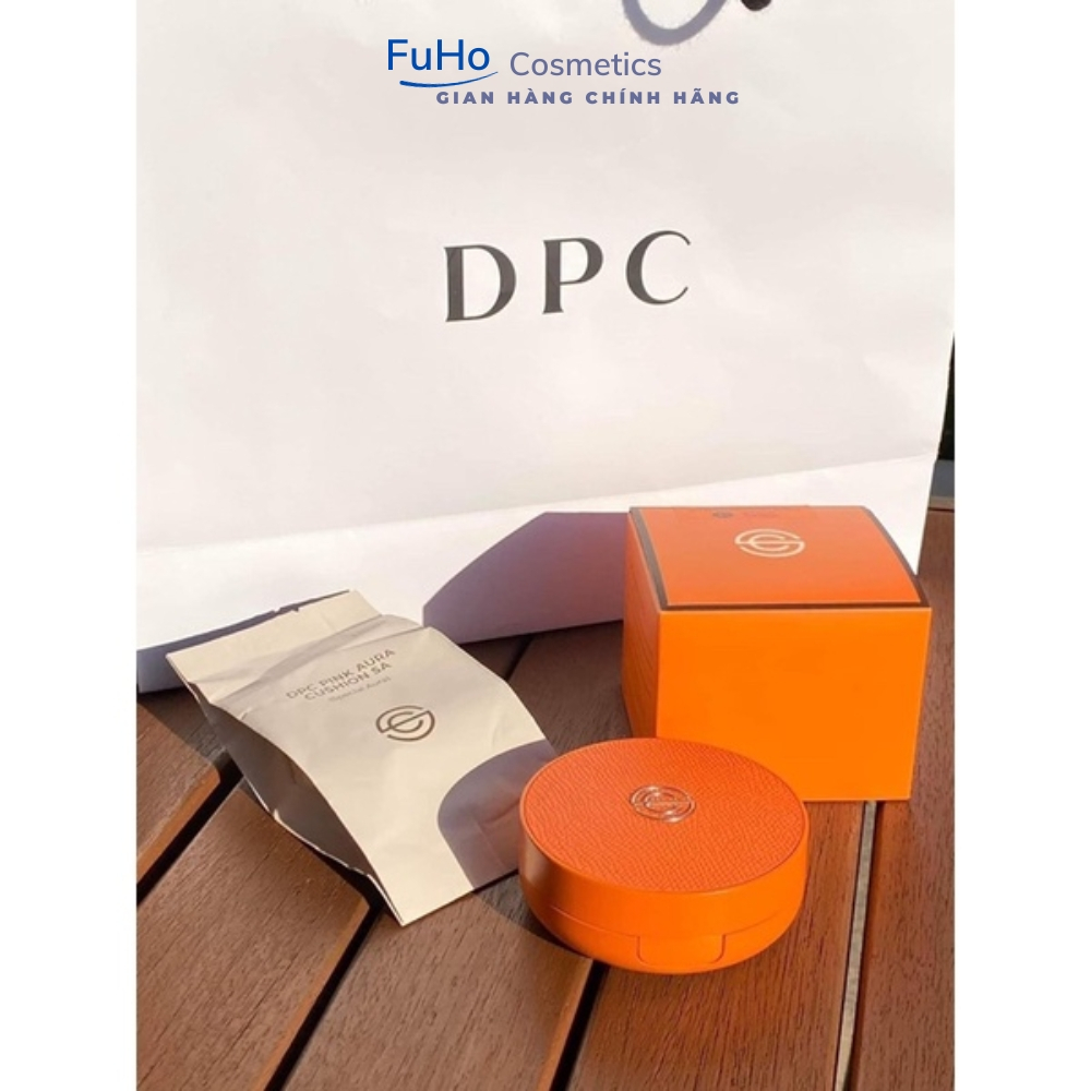 Phấn nước DPC Pink Aura Cushion Limited che mờ khuyết điểm, nâng tone da giúp da trắng sáng tự nhiên Fuho Cosmetics