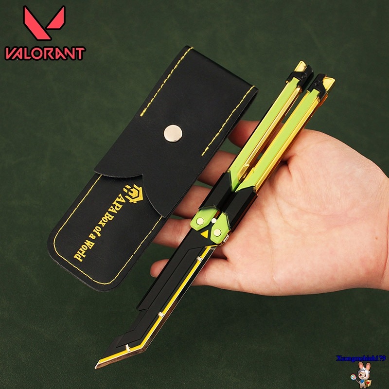 Mô hình Firefly RGX 11z Pro Valorant Butterfly knife Balisong Full hợp kim múa siêu mượt kèm kệ đỡ