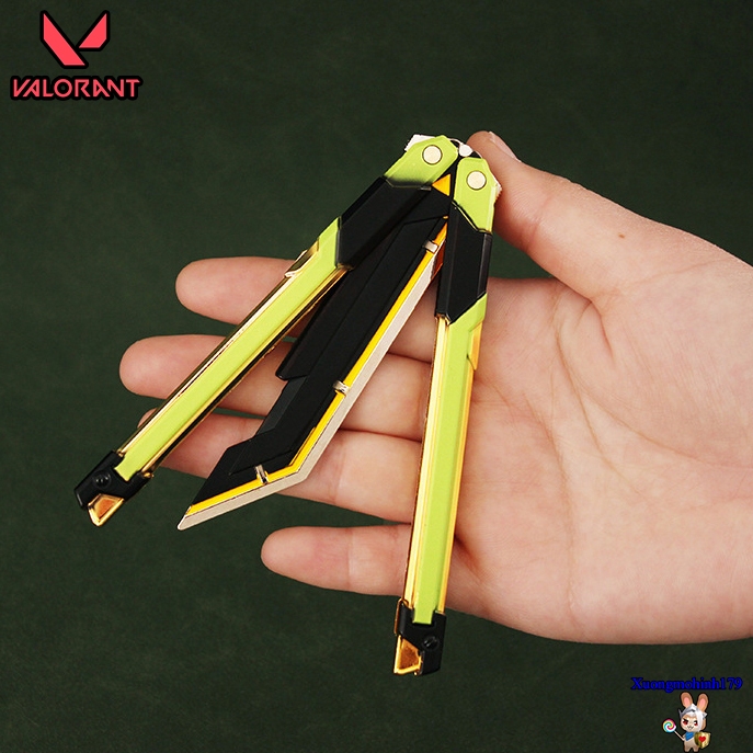 Mô hình Firefly RGX 11z Pro Valorant Butterfly knife Balisong Full hợp kim múa siêu mượt kèm kệ đỡ