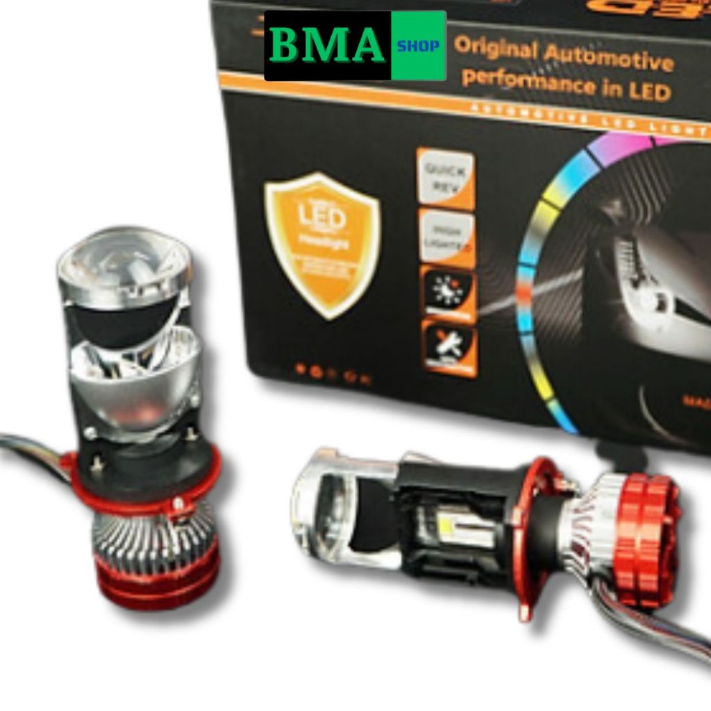 Đèn Pha Bi Cầu V80 , 55W Chóng Chói Lắp Zin Cho Xe Máy , ÔTô