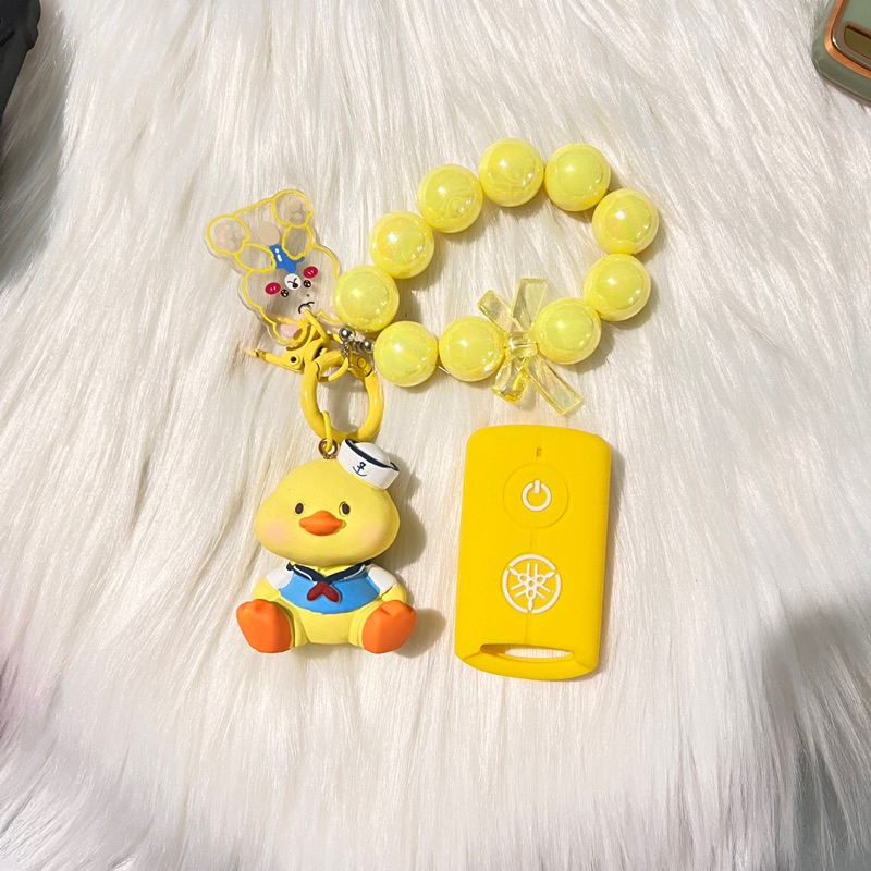 Combo Bọc Silicon chìa khoá YAMAHA Smartkey  Exciter 155 VVA, NVX, Janus, Nozza Grande, Latte Mix Móc khoá Cao Cấp