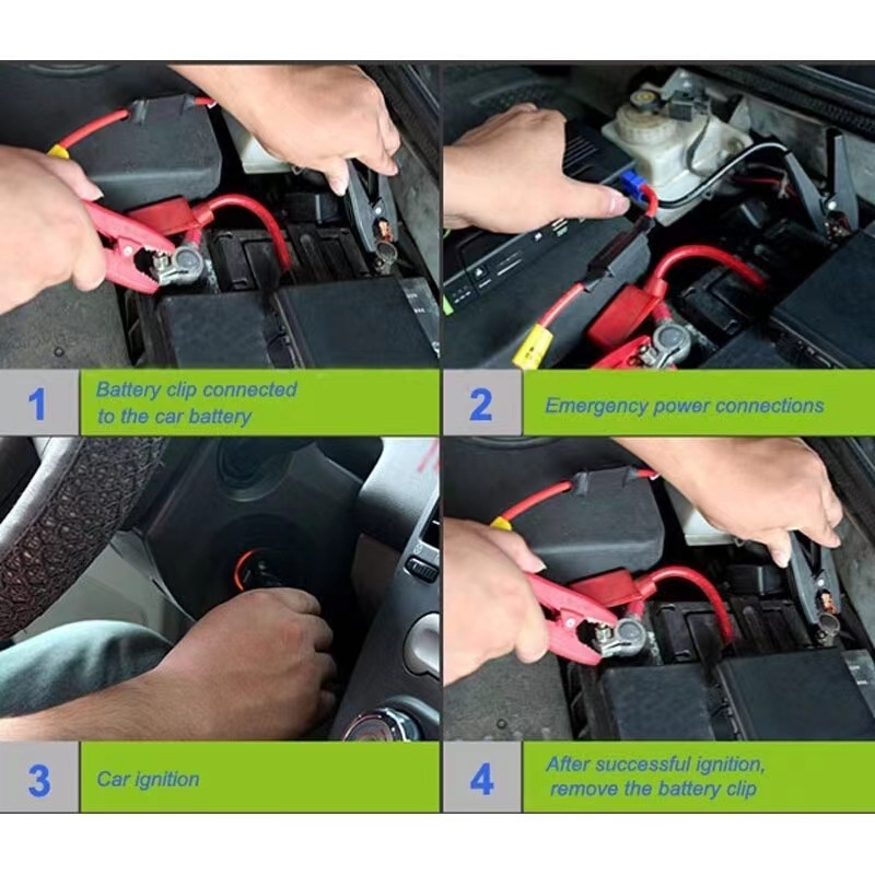 Car Jumper PowerBank Bộ khởi động xe ô tô ngân hàng điện 99800MAh (có máy bơm không khí) | BigBuy360 - bigbuy360.vn