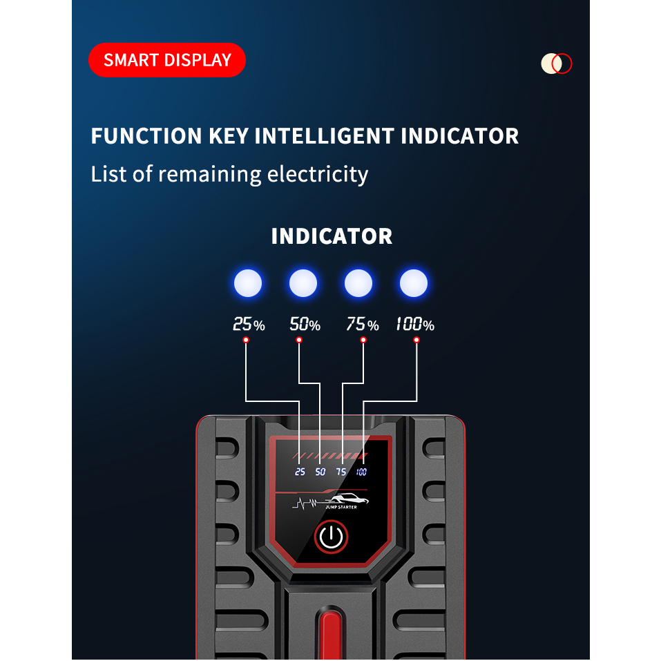 Car Jumper PowerBank Bộ khởi động xe ô tô ngân hàng điện 99800MAh (có máy bơm không khí) | BigBuy360 - bigbuy360.vn