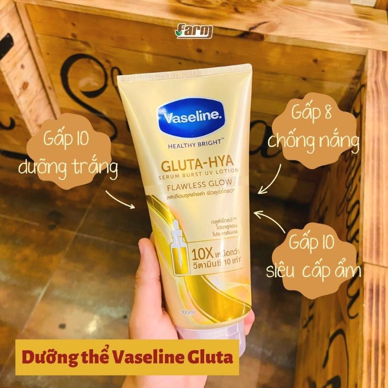 Serum Vaseline Gluta-Hya Dưỡng Da Sáng Mịn Sau 7 Ngày