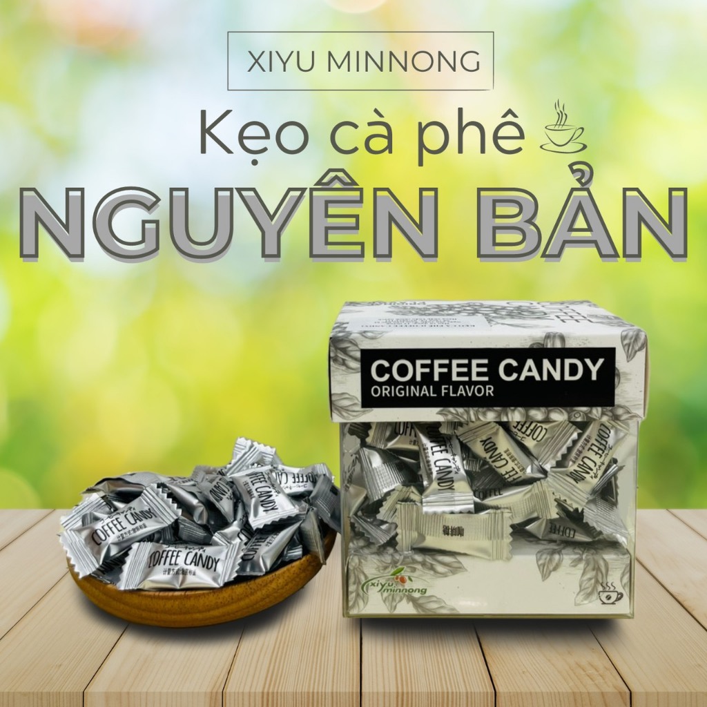 Kẹo Cà Phê Coffee Candy Hộp 70g Đài Loan - Giúp Tỉnh Táo, Tinh Thần Sảng Khoái, Món Ăn Vặt Mỗi Ngày