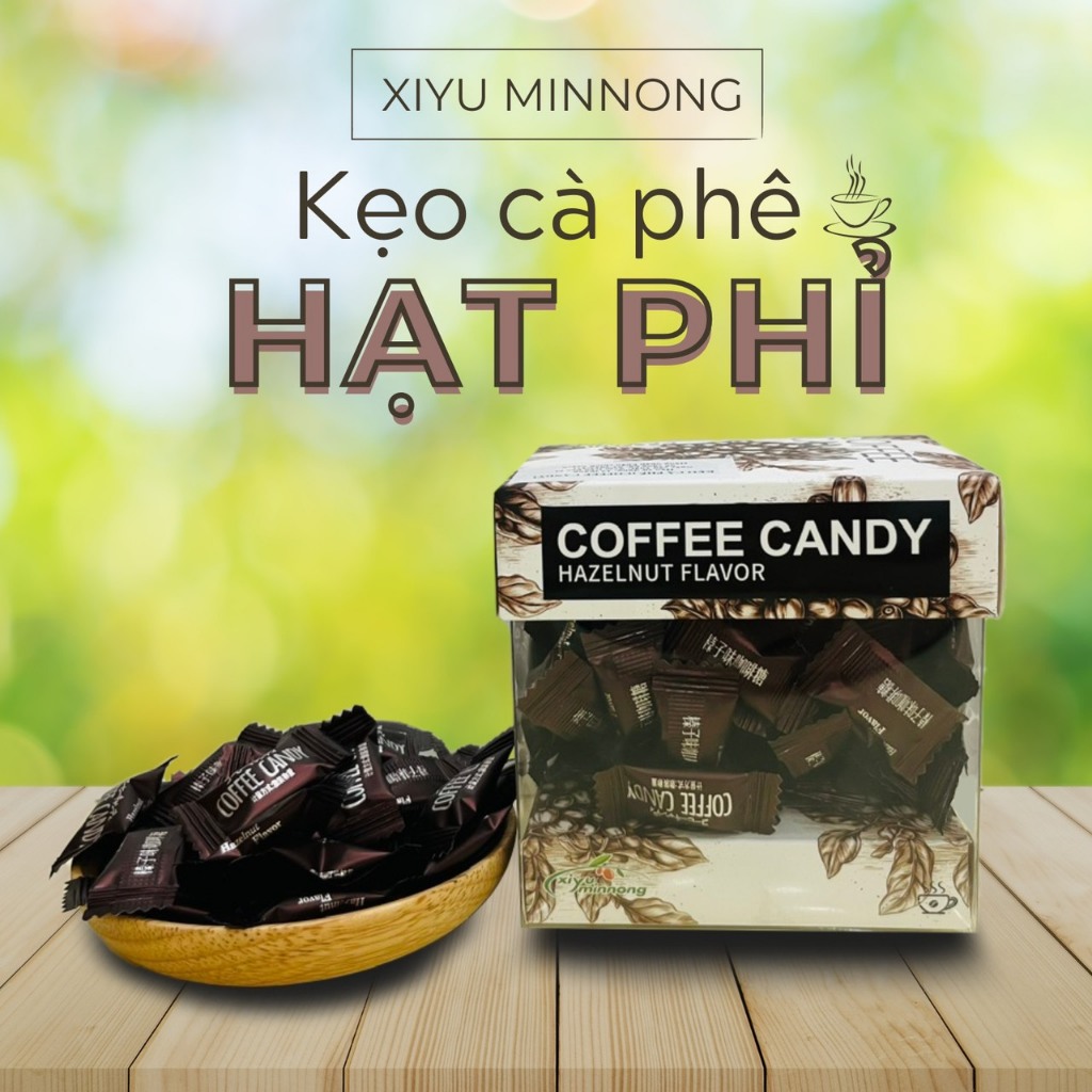 Kẹo Cà Phê Coffee Candy Hộp 70g Đài Loan - Giúp Tỉnh Táo, Tinh Thần Sảng Khoái, Món Ăn Vặt Mỗi Ngày