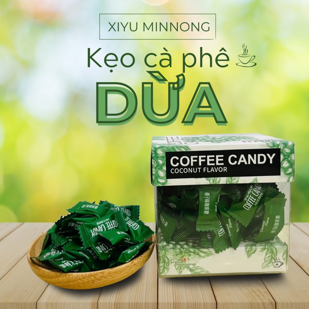 Kẹo Cà Phê Coffee Candy Hộp 70g Đài Loan - Giúp Tỉnh Táo, Tinh Thần Sảng Khoái, Món Ăn Vặt Mỗi Ngày
