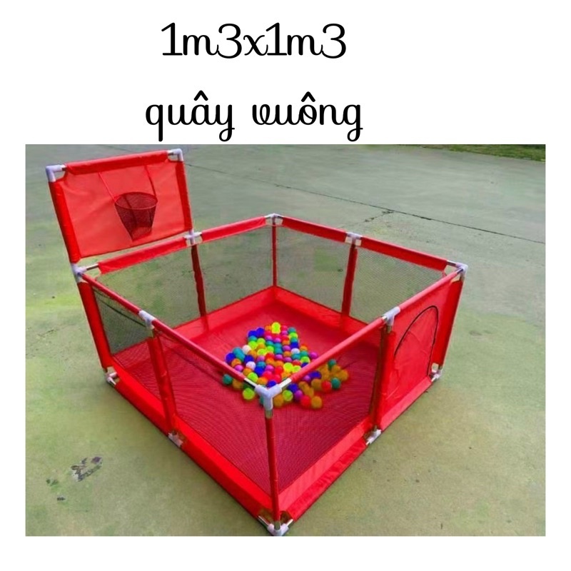 Nhà bóng khung VUÔNG nhiều màu, giúp bé tăng cường vận động