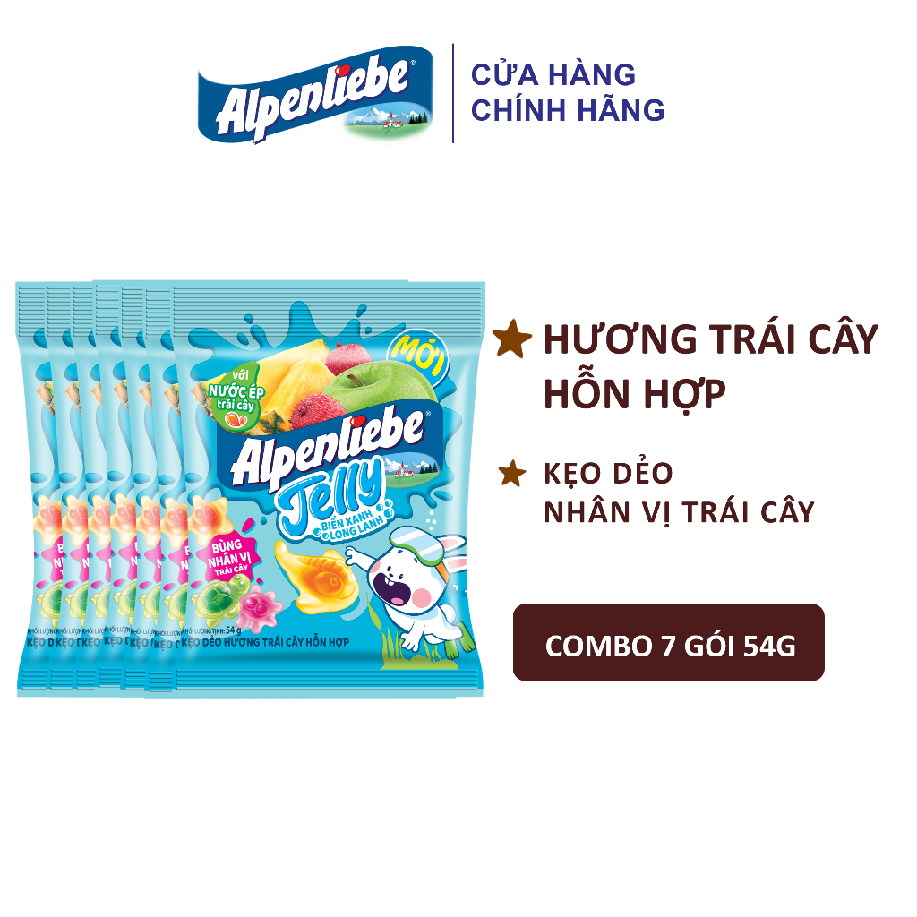 Combo Kẹo dẻo Alpenliebe Jelly Biển xanh long lanh