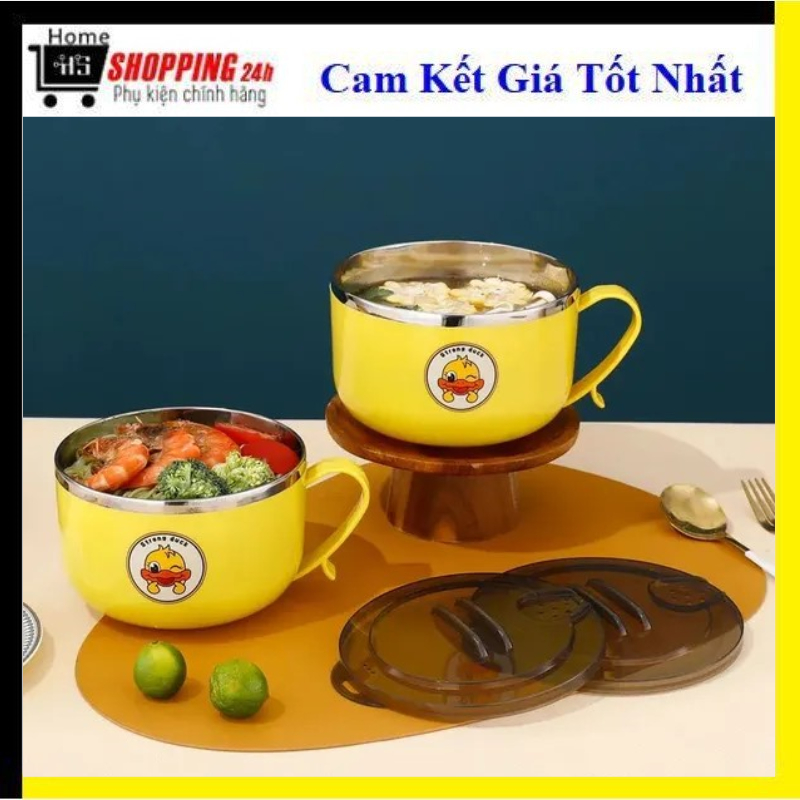 Ca đựng thức ăn, ca đựng mì vịt vàng, hộp đựng thức ăn giữ nhiệt tốt, ca giữ nhiệt chuyên dùng ăn mì