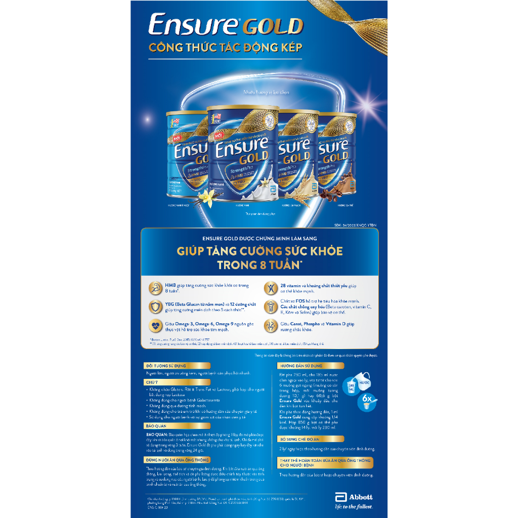Sữa bột Ensure Gold Abbott  400g