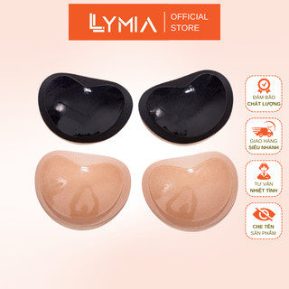 Miếng dán độn LYMIA hình tim silicon siêu nâng ngực - 1 cặp