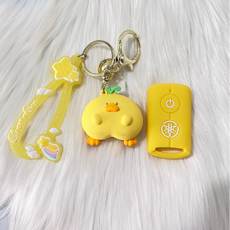 Combo Bọc Silicon chìa khoá YAMAHA Smartkey  Exciter 155 VVA, NVX, Janus, Nozza Grande, Latte Mix Móc khoá Cao Cấp