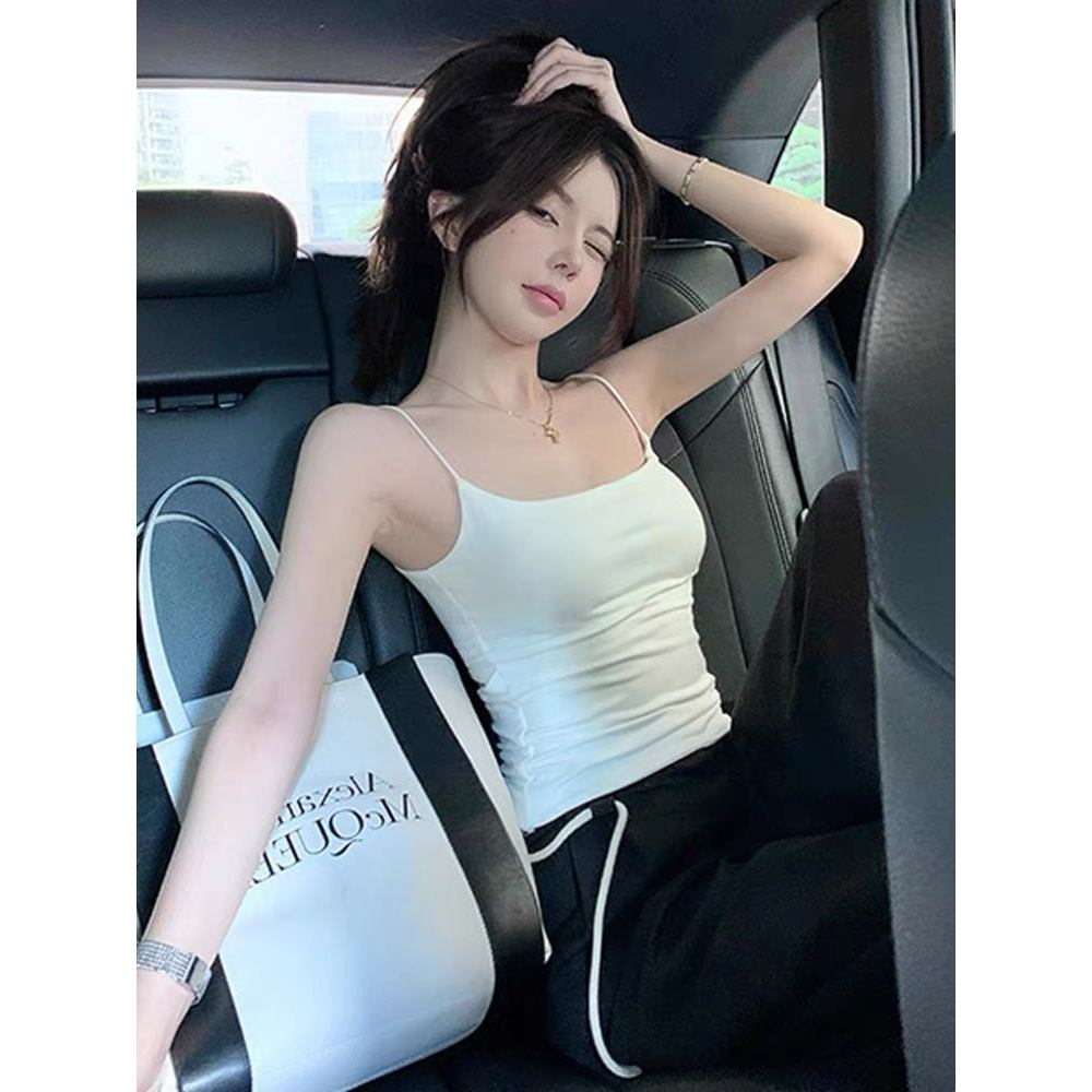 K20. Áo 2 dây thun nữ dáng dài sẵn mút ngực, áo kiểu nữ đơn giản nhẹ nhàng (có sẵn)